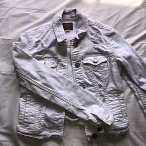 American Eagle Denim- White jean jacket